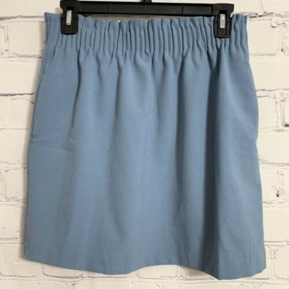 Sky Blue J Crew Paperbag Sidewalk Skirt - Picture 1 of 1